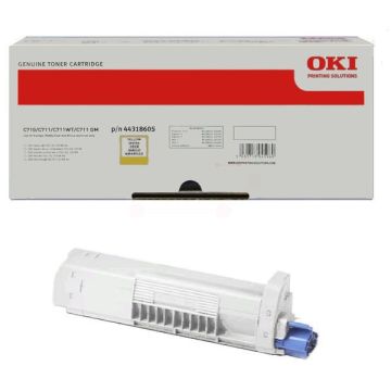44318605OKI - jaune - toner de marque