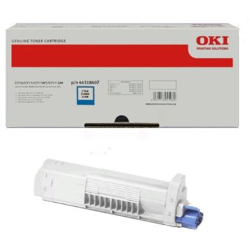 44318607OKI - cyan - toner de marque