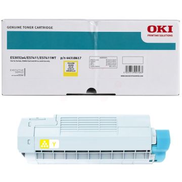 44318617OKI - jaune - toner de marque