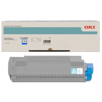 45862821OKI - cyan - toner de marque