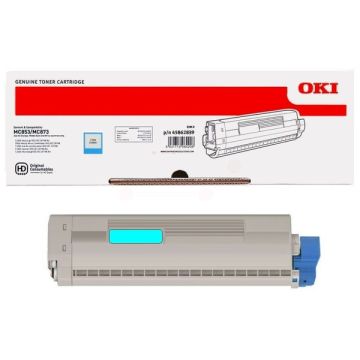 45862839OKI - cyan - toner de marque