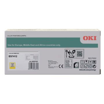 46507621OKI - jaune - toner de marque