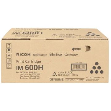 418481 / IM 600H Ricoh - noir - toner de marque