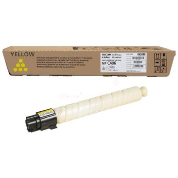 842098 / MPC 406 Ricoh - jaune - toner de marque