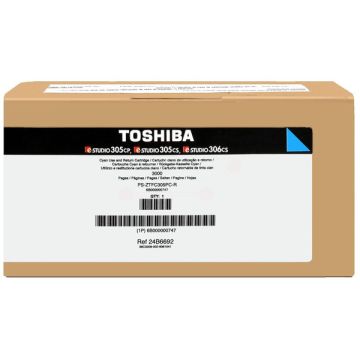 6B000000747 / T-305PC-R Toshiba - cyan - toner de marque
