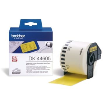 DK44605Brother - jaune - ruban cassette de marque