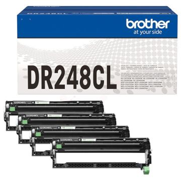 DR248CLBrother - multipack 4 couleurs : noir, cyan, magenta, jaune - tambours de marque