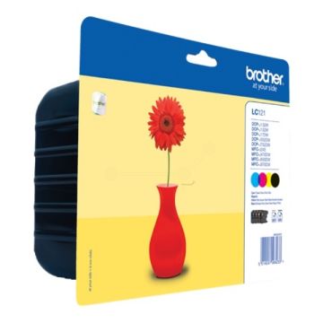 LC121VALBPBrother - multipack 4 couleurs : noire, cyan, magenta, jaune - cartouches d'encre de marque