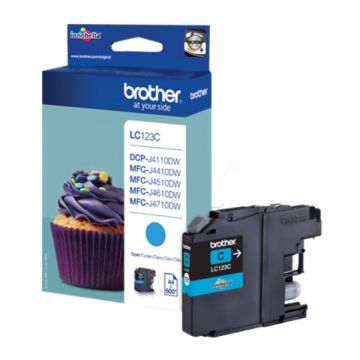 LC123CBPBrother - cyan - cartouche de marque