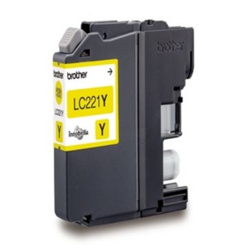 LC221YBrother - jaune - cartouche de marque