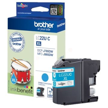LC22UCBrother - cyan - cartouche de marque