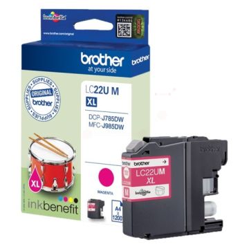 LC22UMBrother - magenta - cartouche de marque