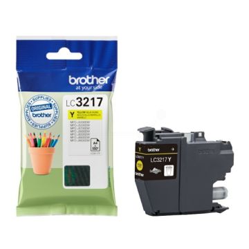 LC3217YBrother - jaune - cartouche de marque