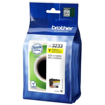 LC3233YBrother - jaune - cartouche de marque