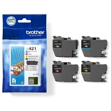 LC421VALBrother - multipack 4 couleurs : noire, cyan, magenta, jaune - cartouches d&#039;encre de marque