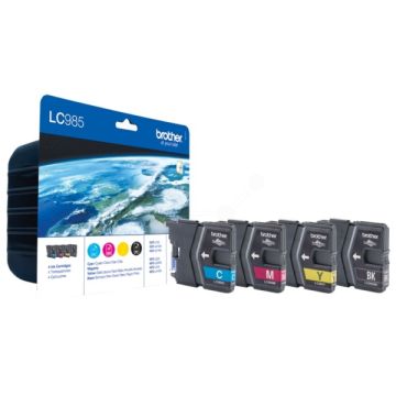 LC985VALBPBrother - multipack 4 couleurs : noire, cyan, magenta, jaune - cartouches d&#039;encre de marque