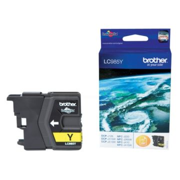 LC985YBrother - jaune - cartouche de marque