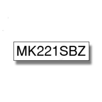 MK221SBZBrother - noir, blanc - ruban cassette de marque