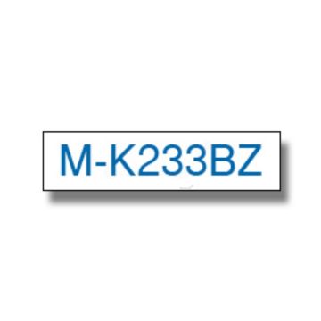 MK233BZBrother - bleu, blanc - ruban cassette de marque