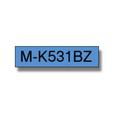 MK531BZBrother - noir, bleu - ruban cassette de marque