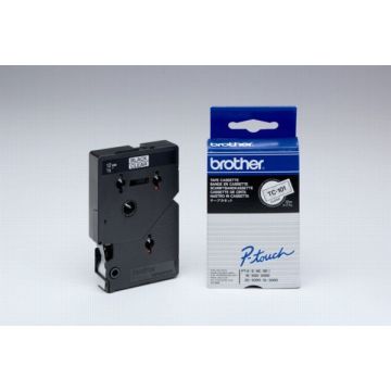 TC101Brother - noir, transparent - ruban cassette de marque