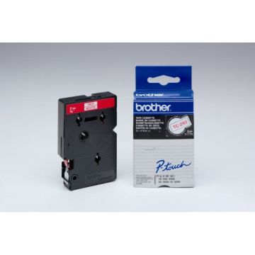 TC292Brother - rouge, blanc - ruban cassette de marque