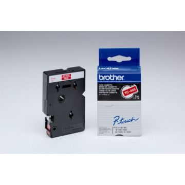 TC495Brother - rouge, blanc - ruban cassette de marque