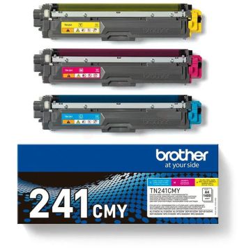 TN241CMYBrother - multipack 3 couleurs : cyan, magenta, jaune - toners de marque