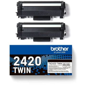TN2420TWINBrother - noir - pack de 2 - toners de marque