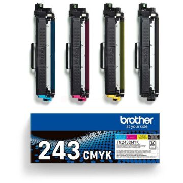 TN243CMYKBrother - multipack 4 couleurs : noir, cyan, magenta, jaune - toners de marque