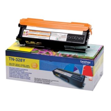 TN328YBrother - jaune - toner de marque