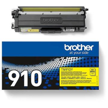 TN910YBrother - jaune - toner de marque