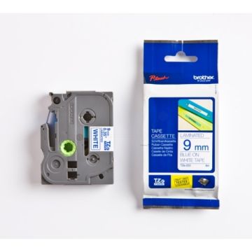 TZE223Brother - bleu, blanc - ruban cassette de marque
