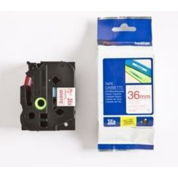 TZE262Brother - rouge, blanc - ruban cassette de marque