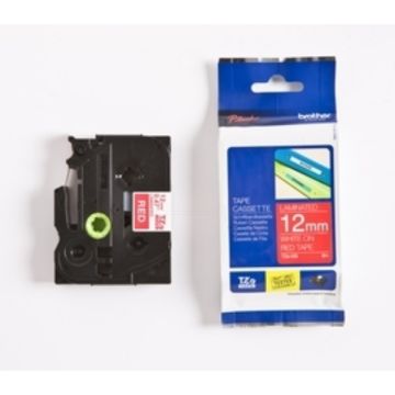 TZE435Brother - rouge, blanc - ruban cassette de marque
