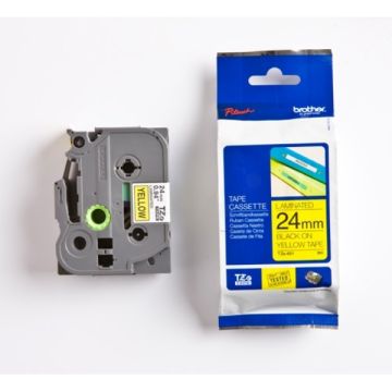 TZE651Brother - noir, jaune - ruban cassette de marque
