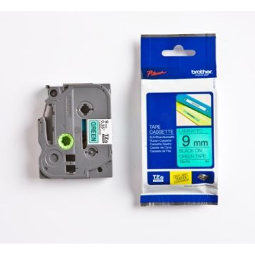 TZE721Brother - noir, vert - ruban cassette de marque
