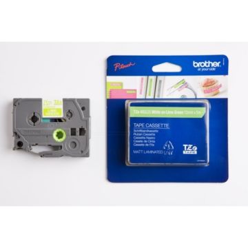 TZEMQG35Brother - vert, blanc - ruban cassette de marque