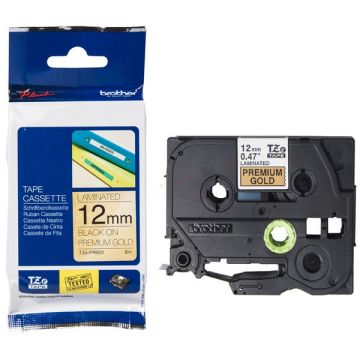 TZEPR831Brother - noir, or - ruban cassette de marque