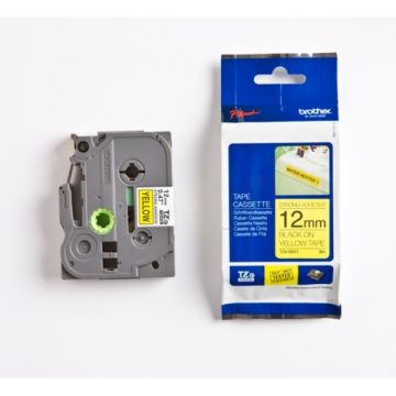 TZES631Brother - noir, jaune - ruban cassette de marque