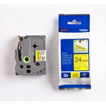 TZES651Brother - noir, jaune - ruban cassette de marque