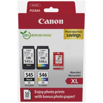 8286B011 / PG-545+CL-546XL Canon - multipack 2 couleurs : noire, multicouleur - cartouches à tête d&#039;impression de marque