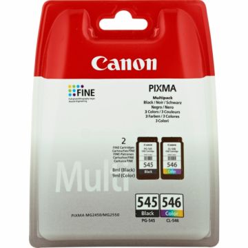 8287B005 / PG-545+CL-546 Canon - multipack 2 couleurs : noire, multicouleur - cartouches à tête d&#039;impression de marque