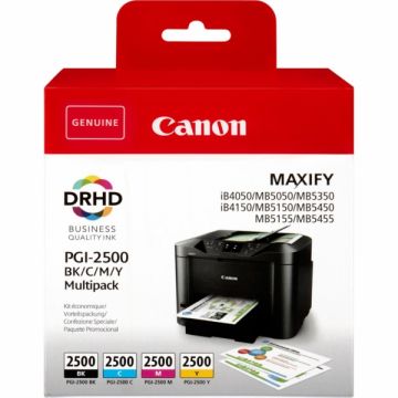 9290B006 / PGI-2500 BKCMY Canon - multipack 4 couleurs : noire, cyan, magenta, jaune - cartouches d&#039;encre de marque