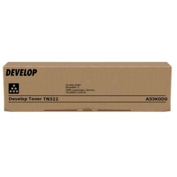 A33K0D0 / TN-322 Develop - noir - toner de marque A33K0D0 / TN-322 Develop - noir - toner de marque