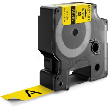 18433 / S0718470 Dymo - noir, jaune - ruban de marque