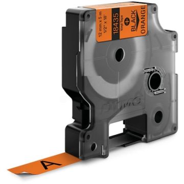 18435 / S0718490 Dymo - noir, orange - ruban de marque