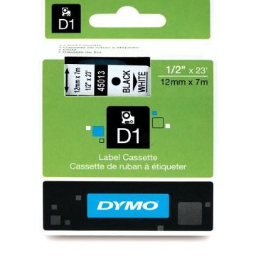 45013 / S0720530 Dymo - noir, blanc - ruban cassette de marque