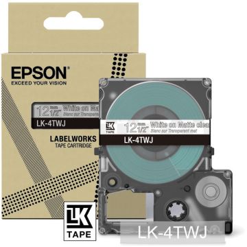 C53S672068 / LK-4TWJ Epson - transparent, blanc - rouleau d'étiquettes de marque