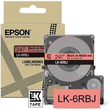 C53S672073 / LK-6RBJ Epson - noir, rouge - rouleau d'étiquettes de marque